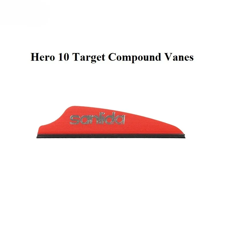 Sanlida X10 Target Compound Vanes 50pcs/pack Red