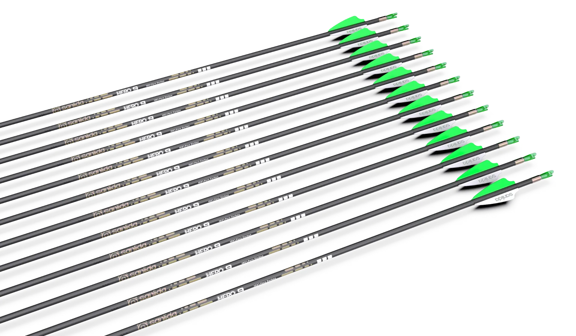 Hero 9 Target Compound Carbon 28" 960 Arrows 12pcs